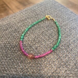 Garnet gemstone bracelet